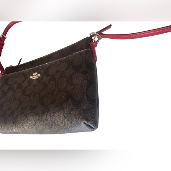 Coach Signature POP Crossbody East West Leather Handbag - Picture 7 of 14